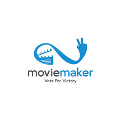 Creative Movie Maker Iconic Vector Logo Design