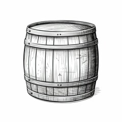 wine wooden barrel ai generated