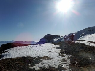 Single day winter hike through some mountains in the Eastern Pyrenees. On the Cadi massif and comabona peak.