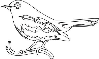 Bird Animal Character Vector Graphic