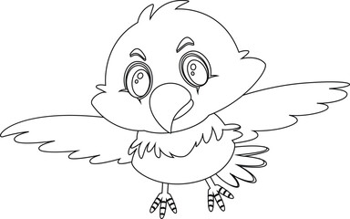 Fototapeta premium Bird Animal Character Vector Graphic