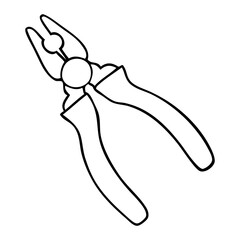 pliers sketch illustration