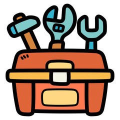 toolbox filled outline icon style
