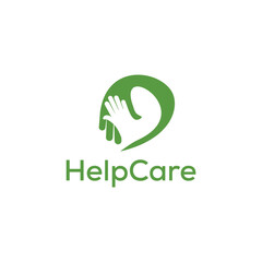 Vector Concept of logo for Help Care Iconic Logo Design