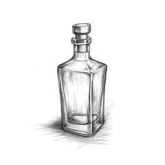 alcohol Whiskey bottle ai generated