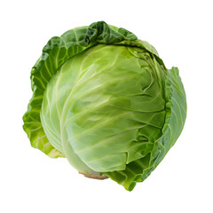 Green Cabbage On Transparent Background Ai Generated