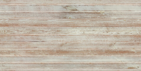 Wood boardwalk decking surface seamless pattern. Beige old rustic floor panels background.