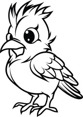 Cardinal coloring pages vector animals