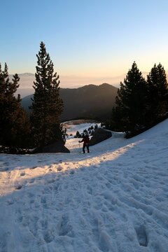Single day winter hike through some mountains in the Eastern Pyrenees. On the Cadi massif and comabona peak.