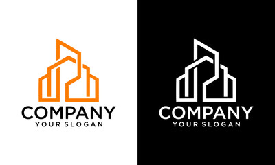 Naklejka premium Roof, Home, House, Construction, architecture, apartment, duplex, Properties, dormitory, dwellings, mortgage, real estate logo Design Vector Illustration