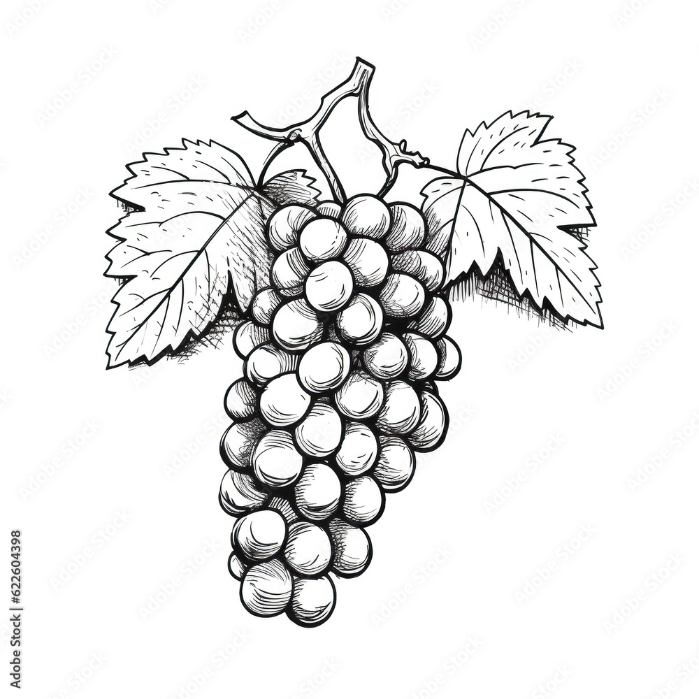 Wall mural grape grape ai generated