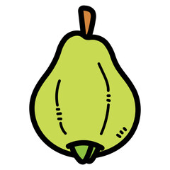 guava filled outline icon style