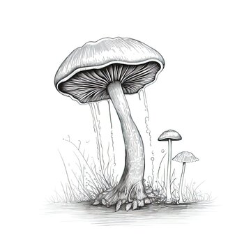 champignon mushroom ai generated