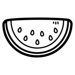 Watermelon line icon style