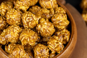 delicious sweet popcorn with lots of caramel
