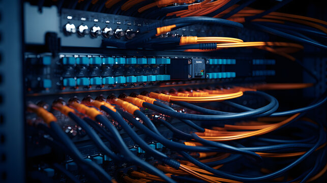 server room, cables, troubleshooting, IT, network, technology, data center, computer, servers, racks, infrastructure, connectivity, equipment, technician, problem-solving, network cables, patch panel,