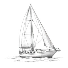 boat sailboat ai generated