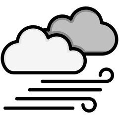 windy icon, are often used in design, websites, or applications, banner, flyer to convey specific concepts related to autumn seasons.