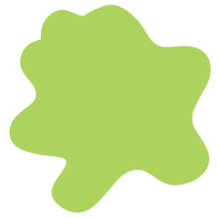 Organic Blob Shape Element Green