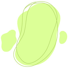 Organic Blob Shape Element Green