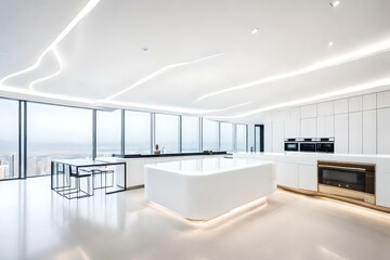 view of modern office AI generated