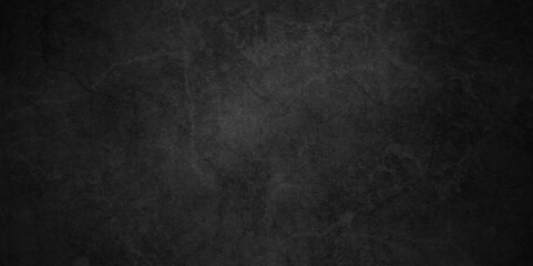 Black stone wall texture grunge rock surface. dark gray background backdrop. wide panoramic banner. old wall stone for dark black distressed grunge background wallpaper rough concrete wall.