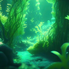 Algae. Image created by AI