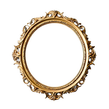 Vintage gold frame with intricate details. A beautiful art object for any room 4