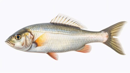 Fototapeta premium fish on white background