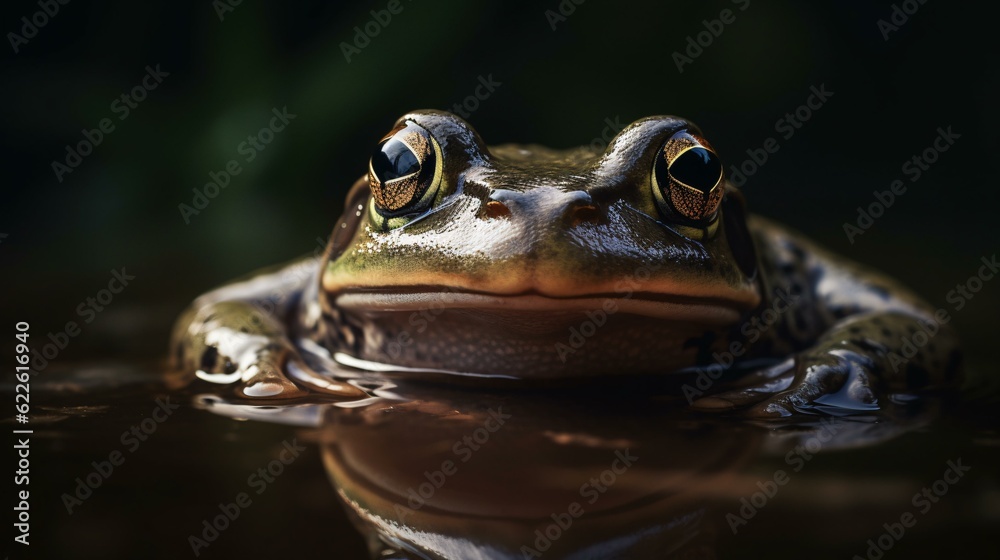 Wall mural frog on the ground