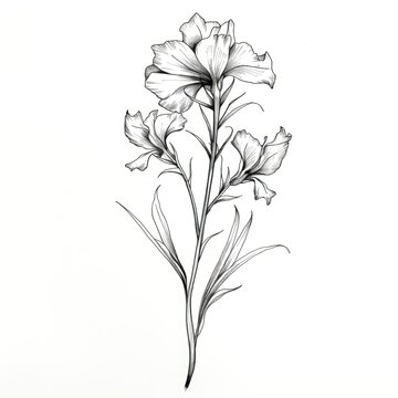 floral Delphinium flower ai generated