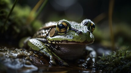 Obraz premium frog on the ground