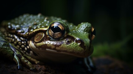 Obraz premium frog on the ground