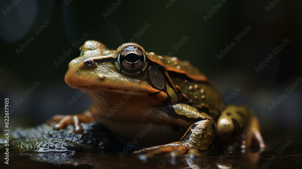 Wall mural frog in the pond