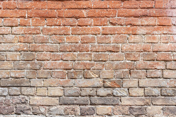 Obraz premium Charming Vintage Red Brick Wall Background: Timeless Beauty and Rustic Appeal