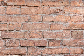 Fototapeta premium Charming Vintage Red Brick Wall Background: Timeless Beauty and Rustic Appeal