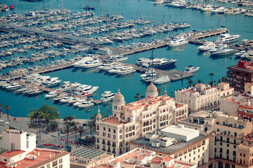 view harbor Alicante Spain