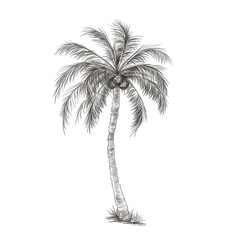 summer tropical palm tree ai generated