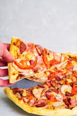 hot pizza munchenska pizza. italian lifestyle