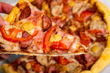 hot pizza munchenska pizza. italian lifestyle