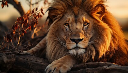 Naklejka premium lion