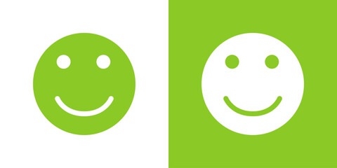 Emotion faces. Smile and happy face. Set icon smile emoji.