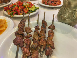 The Traditional Turkish Liver kebab