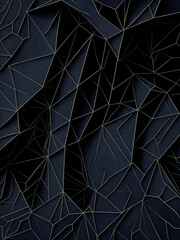 Abstract 3d dark lines texture and dark wall background