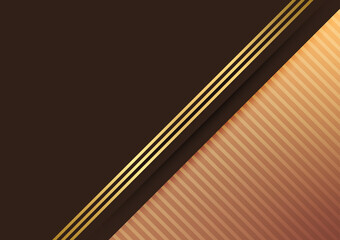 Modern style banner gold line pattern presentation premium background
