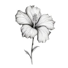 background Hibiscus flower ai generated