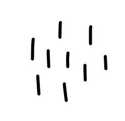 Vector abstract hand drawn texture cute cartoony expression sign doodle line stroke brush design Pattern. To fill a void in a drawing. movement curve directional emoticon effects design elements