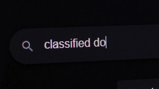 Searching Classified Documents on the Internet, Computer Display Macro