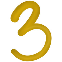 3, three, number 