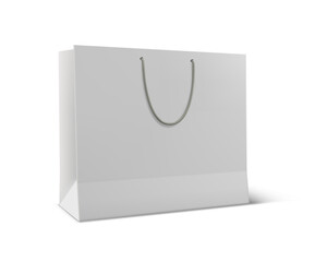 Vector isolated image of paper bag for shop, store